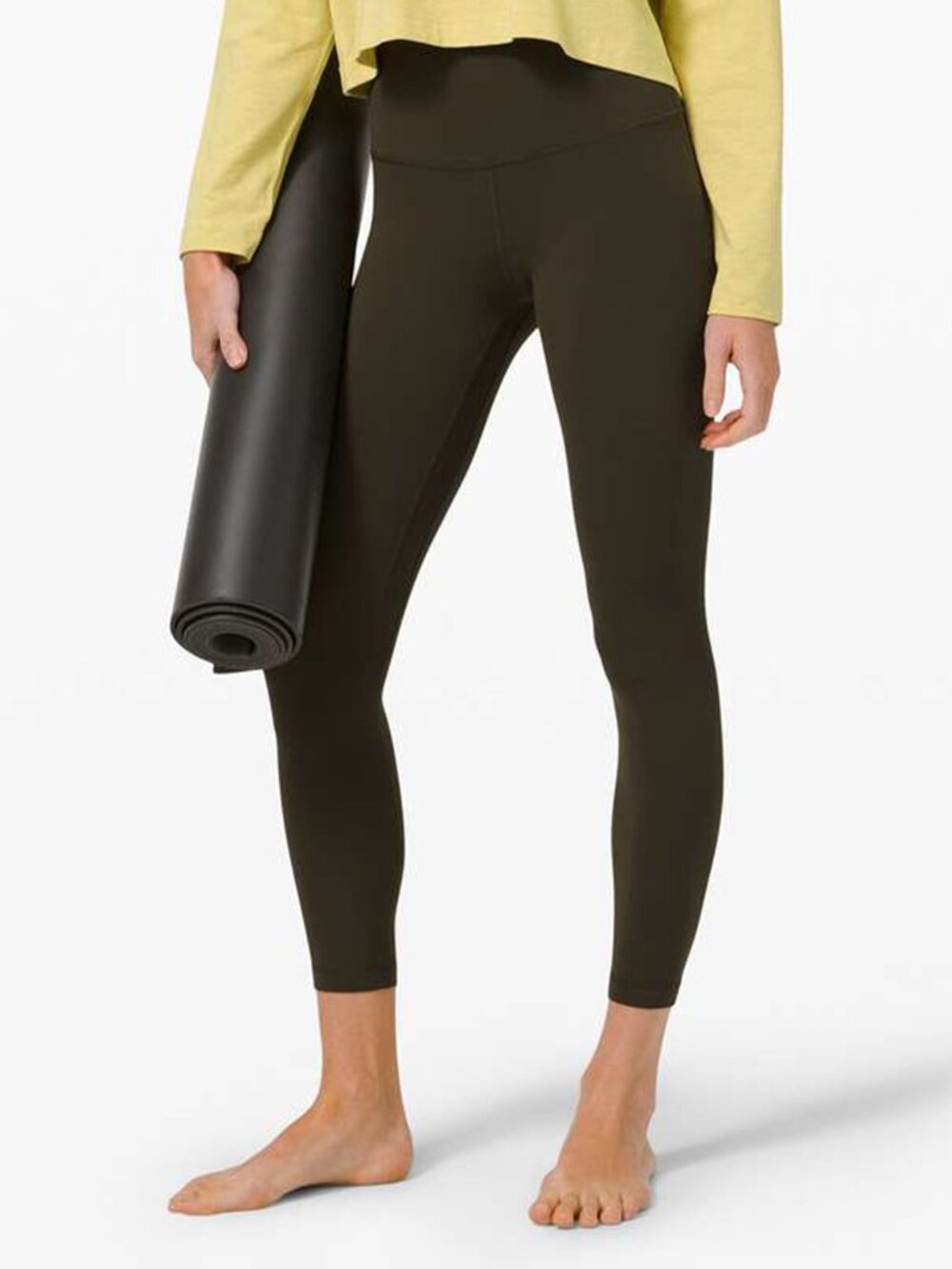 Lululemon Align Pant II 25" Leggings Nulu 12 Dark Olive W5DEP